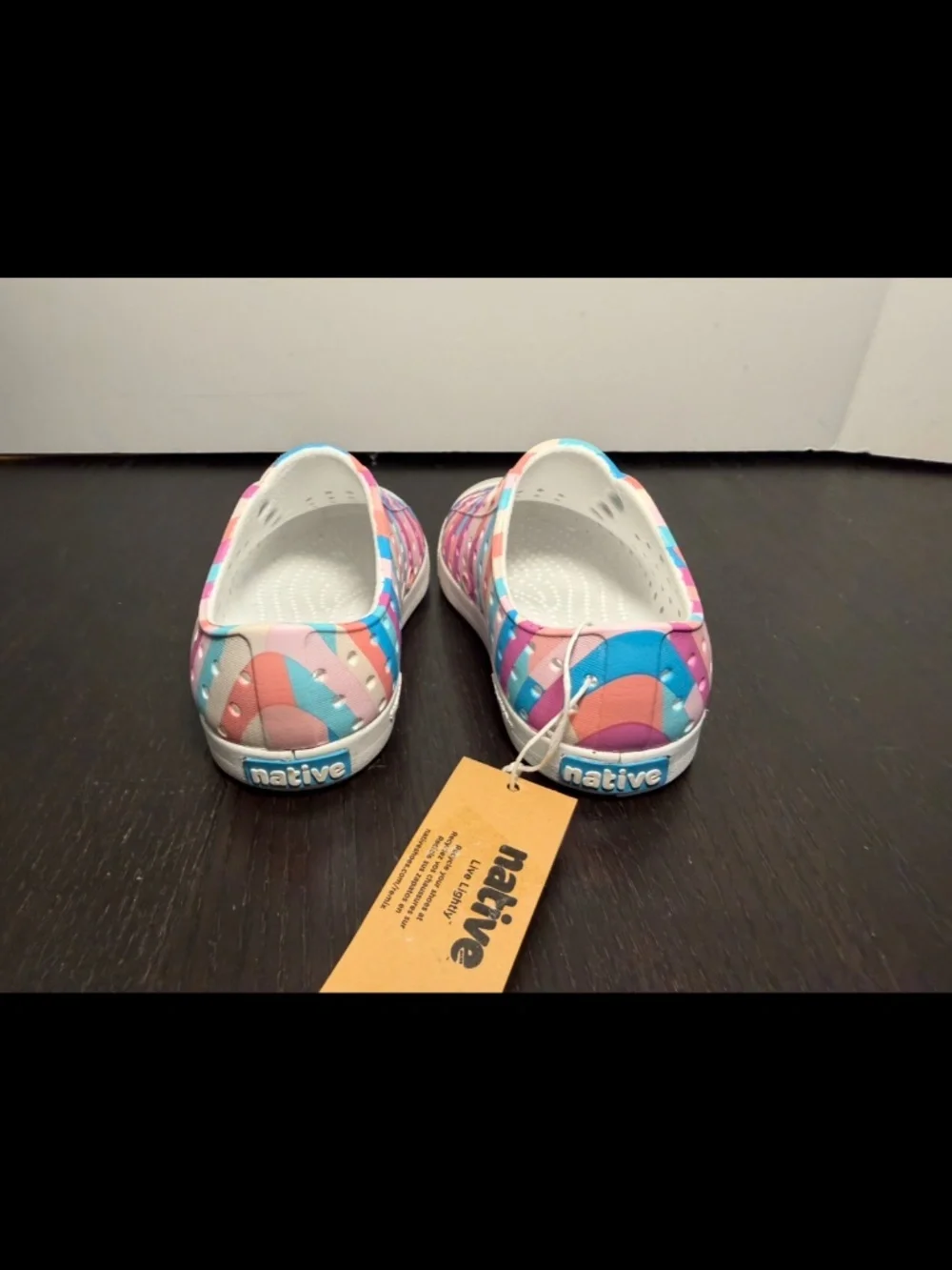 Native Jefferson Print Shoes Multicolor Pastel Stripe Little Kids/Toddler C7